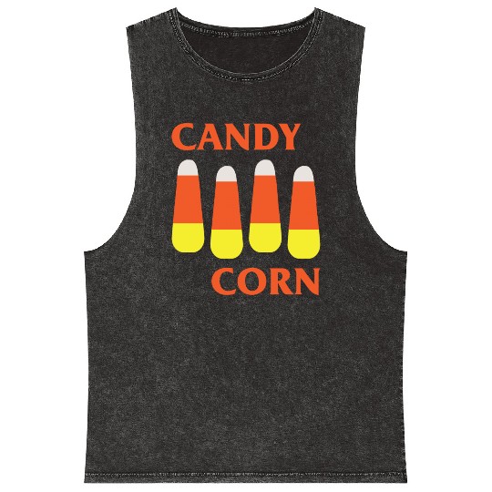 Candy Corn Punk Mineral Wash Tank Tops