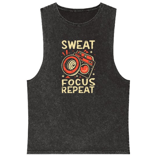 SWAT FOCCUS REPEAT, Mineral Wash Tank Tops