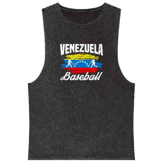 Venezuela Baseball Team Championship Mineral Wash Tank Tops