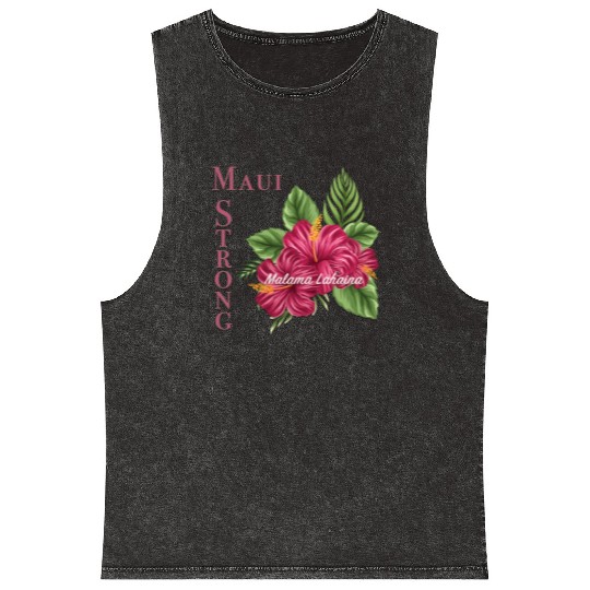 Malama Lahaina: Maui Strong 2 Mineral Wash Tank Tops