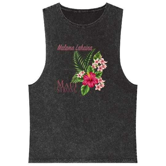 Malama Lahaina: Maui Strong Mineral Wash Tank Tops