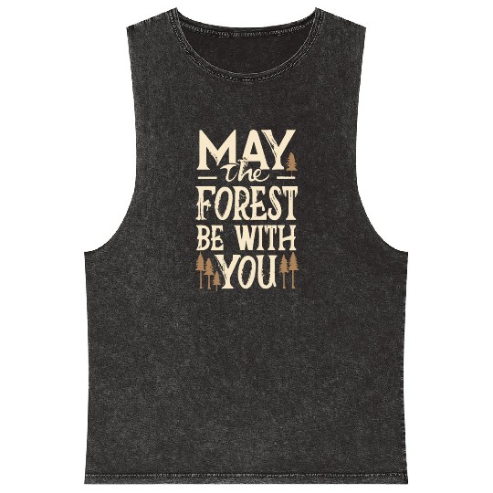 May the Forest Be with You Mineral Wash Tank Tops