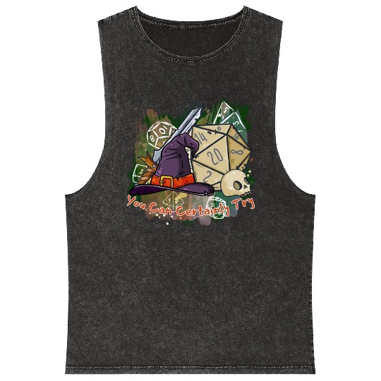 You Can Certainly Try - GameMaster Mineral Wash Tank Tops