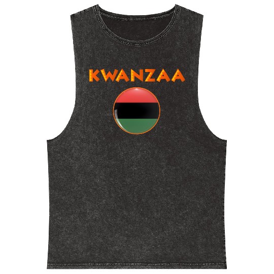 Kwanzaa's Cultural Tapestry, Songs, Dances, Drums. Mineral Wash Tank Tops