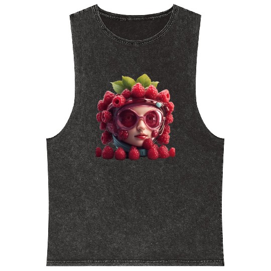 RASPBERRY Mineral Wash Tank Tops