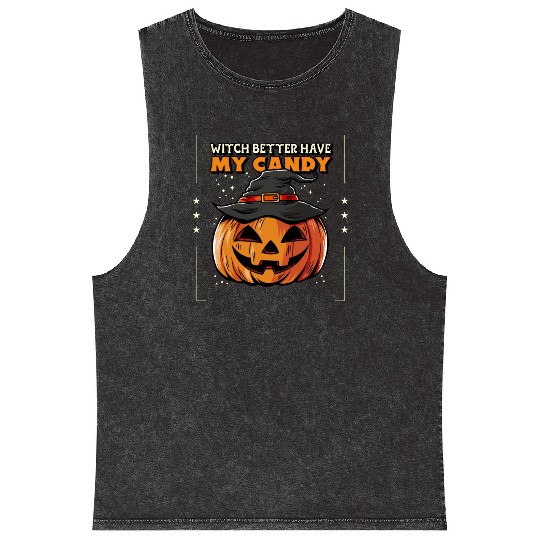 Witch better have my candy Mineral Wash Tank Tops