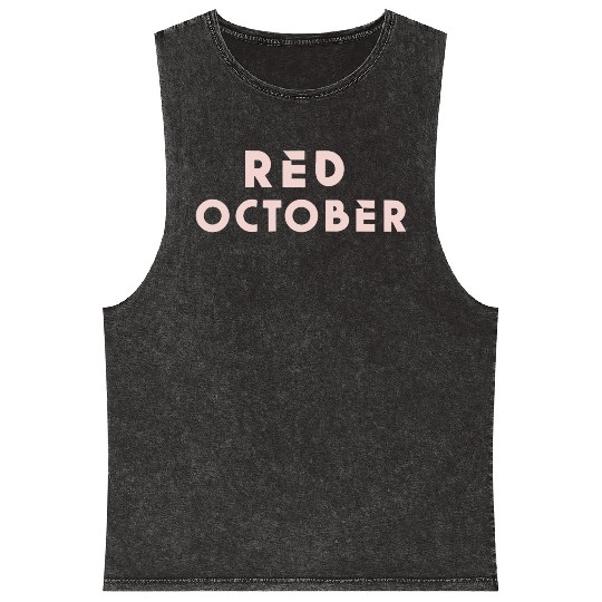 Red october phillies Mineral Wash Tank Tops