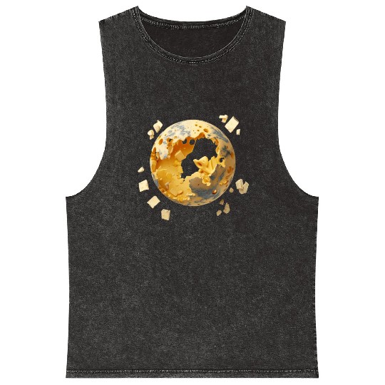 cheese planet Mineral Wash Tank Tops