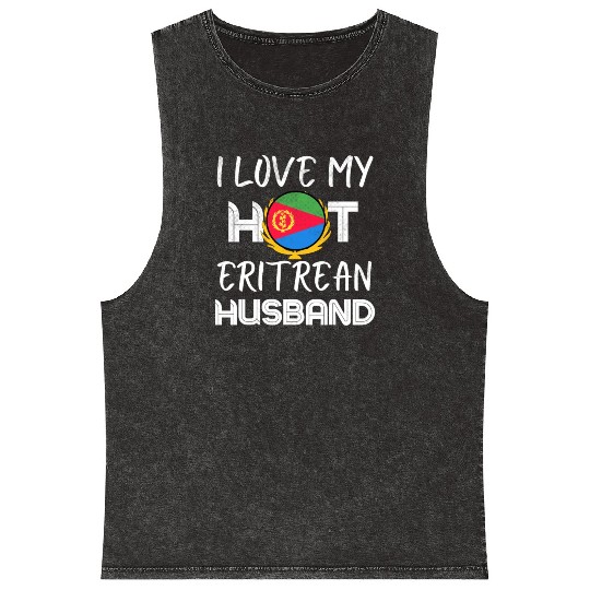 Proud Eritrean Husband Proud Wife Mineral Wash Tank Tops