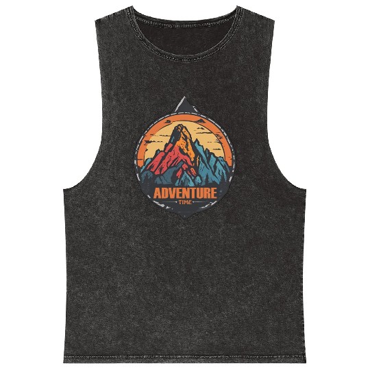 Adventure / Mountains / Old School / Retro Mineral Wash Tank Tops
