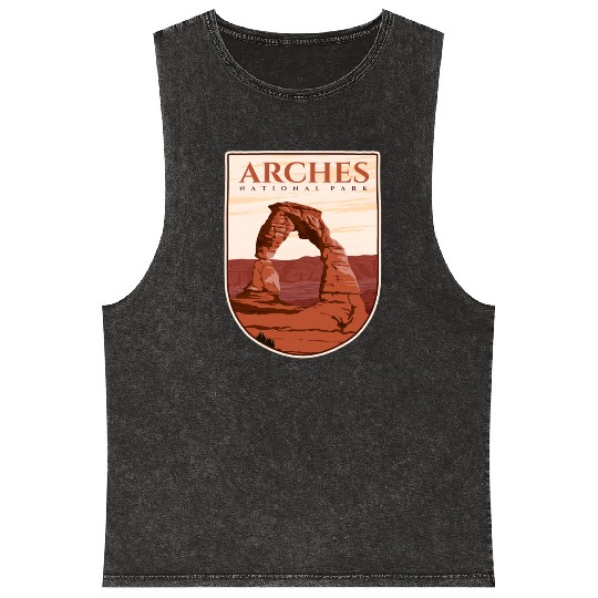 Arches National Park Stickers Mineral Wash Tank Tops