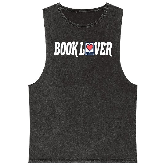 Bookworm Reading Literature Page-turner Book Lover Mineral Wash Tank Tops