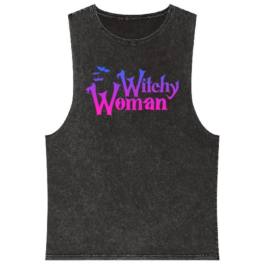 Witchy Woman Mineral Wash Tank Tops