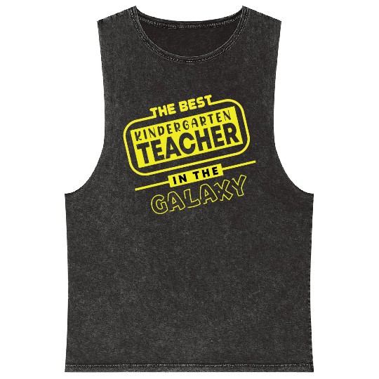 Best Kindergarten Teacher Mineral Wash Tank Tops
