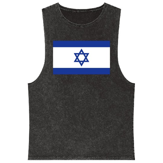 Flag of Israel X 300 Mineral Wash Tank Tops