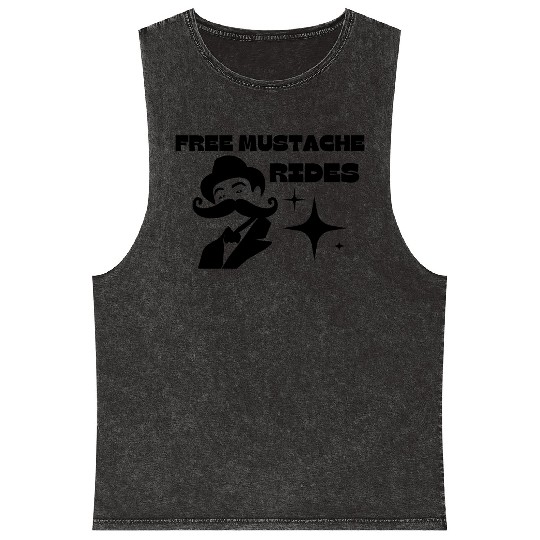 Free Mustache Rides FREE 66 -6 Mineral Wash Tank Tops