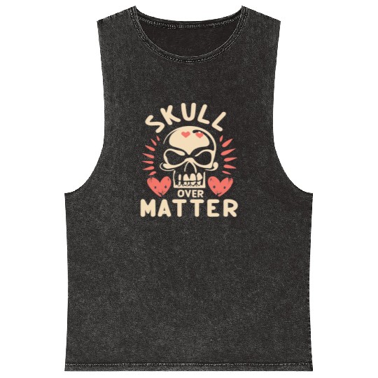 Totenkopf Skull Skulls Totenschädel Spruch Mineral Wash Tank Tops