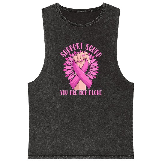 Support Squad You Are Not Alone Mineral Wash Tank Tops