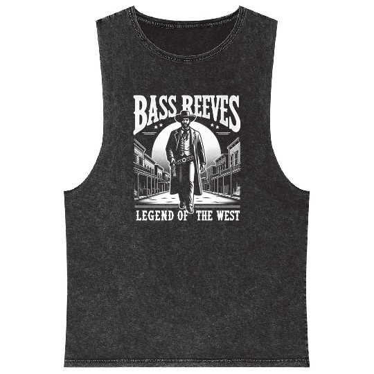 Bass Reeves Deputy US Marshal Mineral Wash Tank Tops