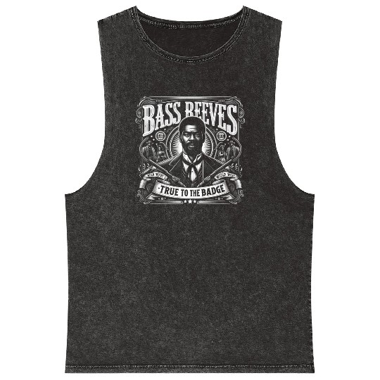 Bass Reeves Deputy US Marshal Mineral Wash Tank Tops