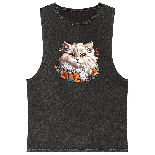 Persian Cat Mineral Wash Tank Tops