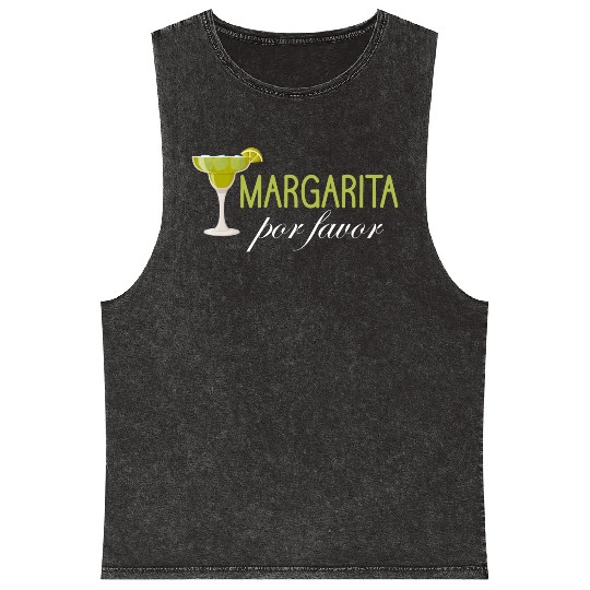 Margarita Por Favor Mexico Siesta Festivals Mineral Wash Tank Tops