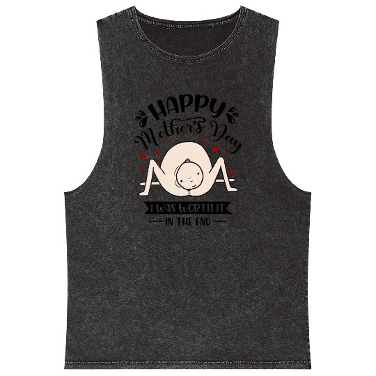 Rude and Funny Mothers Day for mum Mineral Wash Tank Tops