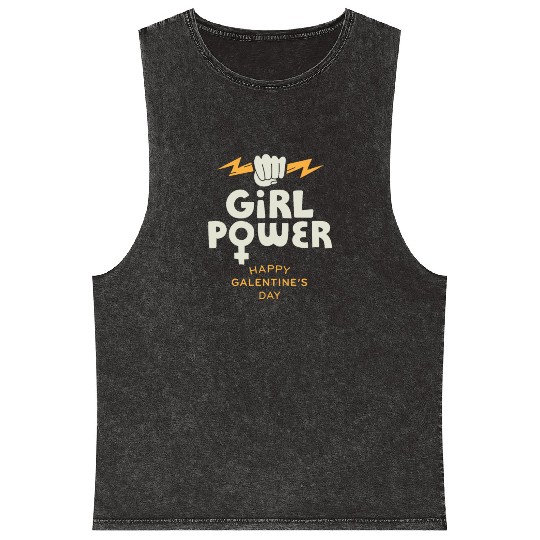 Be My Galentine. Galentine's Day Mineral Wash Tank Tops