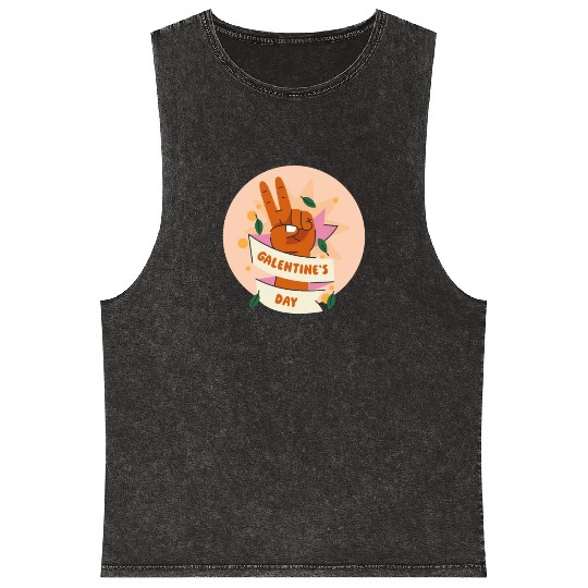 Be My Galentine. Galentine's Day Mineral Wash Tank Tops
