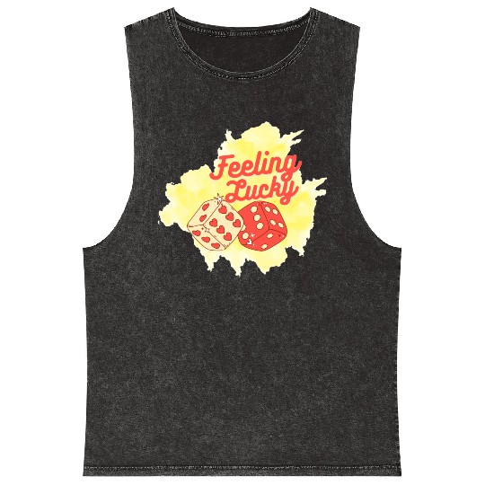 Feeling lucky Mineral Wash Tank Tops