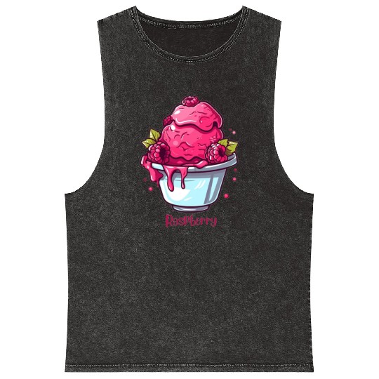Raspberry Mineral Wash Tank Tops