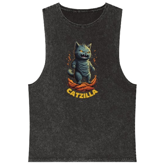 Catzilla Mineral Wash Tank Tops
