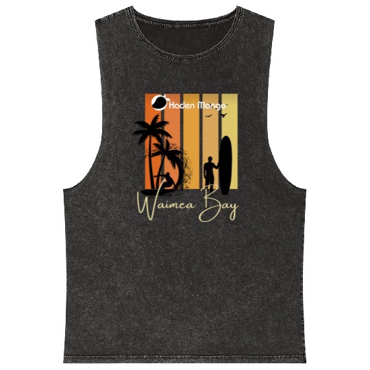 Waimea Bay Haden Mango Style Mineral Wash Tank Tops