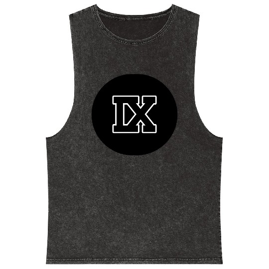9 Roman Numeral - Greek Symbol / Nine Mineral Wash Tank Tops