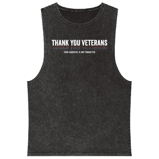 Thank You Veterans! Thank You For Your Service Mineral Wash Tank Tops