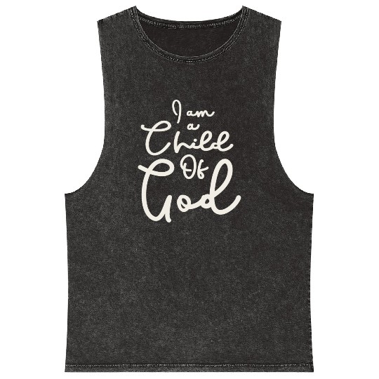 Child Of God - Embrace Your Divine Identity Mineral Wash Tank Tops