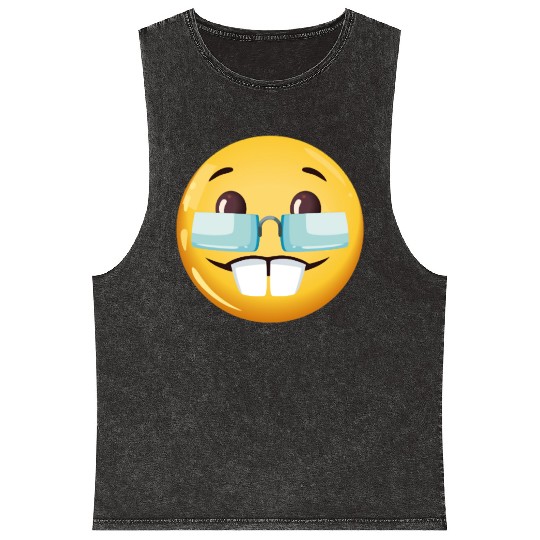 GOOFY AHH nerd goofy ahh meme Mineral Wash Tank Tops