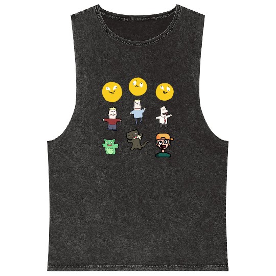 goofy ahh Mineral Wash Tank Tops