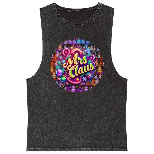 Mrs Claus Mineral Wash Tank Tops