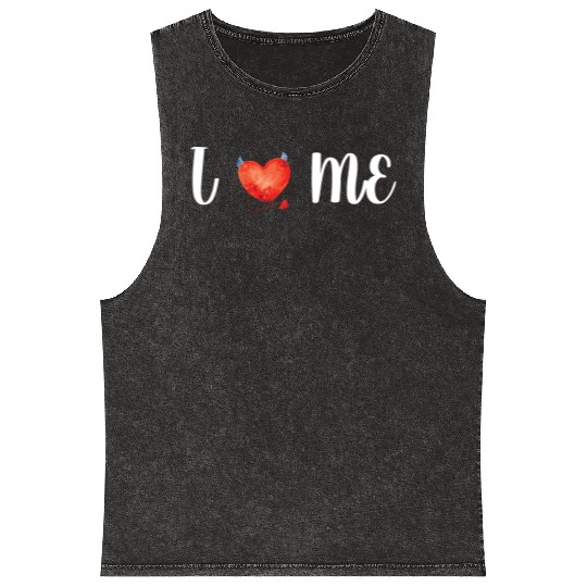 I Love Me Valentine s Day Mineral Wash Tank Tops