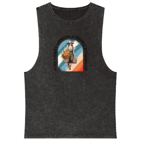 Gardening Garden-plants Florists-Gardener women Mineral Wash Tank Tops