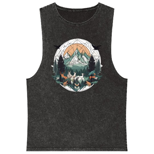 Geoforest Tapestry Mineral Wash Tank Tops