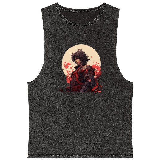 Brave Samurai Mineral Wash Tank Tops