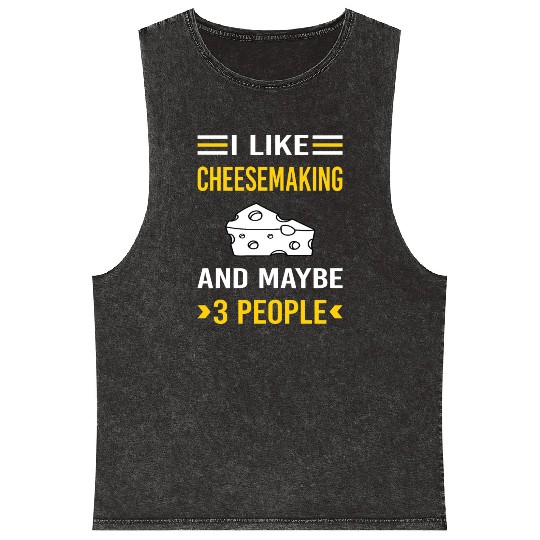 3 People Cheesemaking Cheesemaker Cheese Mineral Wash Tank Tops