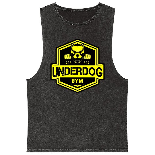 Pitbull - Underdog GYM Mineral Wash Tank Tops