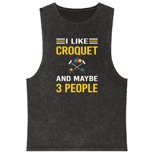 3 People Croquet Mineral Wash Tank Tops