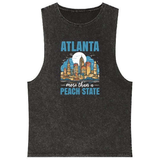 Atlanta City Georgia USA America United States Mineral Wash Tank Tops