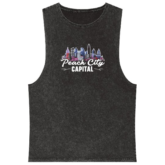 Atlanta City Georgia USA America United States Mineral Wash Tank Tops