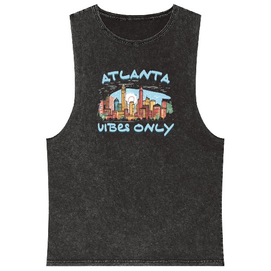 Atlanta City Georgia USA America United States Mineral Wash Tank Tops