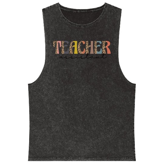Teacher Assistant Mineral Wash Tank Tops